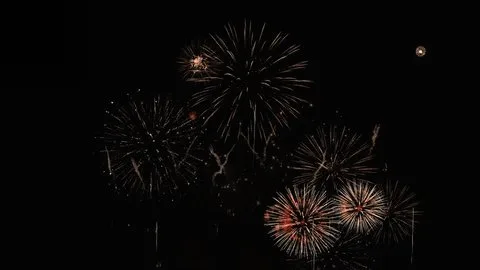 美女网站18圣诞夜烟花庆祝视频素材